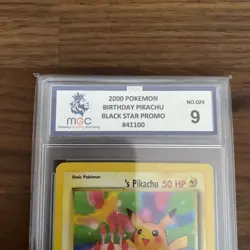 Pokemon, Pikachu World Collection, Birthday Pikachu, English, Promo,Graded Ace 9 - Image 2