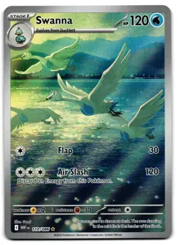 Swanna 110/086 - 🌊 White Flare Illustration Rare Pokemon TCG Holo 🖤 - LP - Image 1