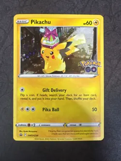 Pikachu SWSH234 SWSH: Sword & Shield Black Star Promo Cards Holo Pokemon - Image 1