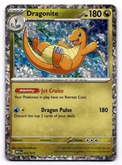 Dragonite 149/165 Rare 151 Pokemon Holo HP - Image 1