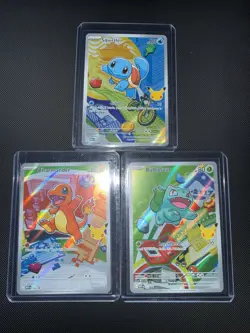 Pokemon TCG First Partner Illustration Collection Series 1 Kanto GEN 1 Starters - Image 2
