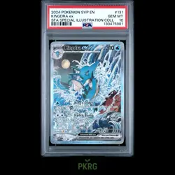 2024 POKEMON SVP EN-SV BLACK STAR PROMO #131 KINGDRA EX PSA 10 - Image 1