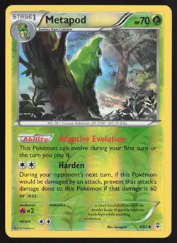 Metapod 4/83 Reverse Holo Generations Pokemon Near Mint - Image 1