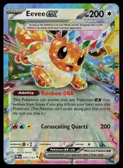 Pokemon SV: Prismatic Evolutions 075/131 Eevee ex NM - Image 1
