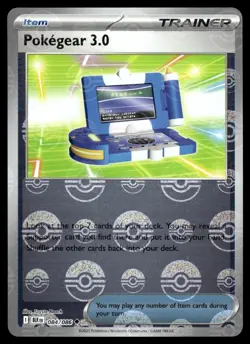 Pokegear 3.0 084/086 Uncommon Black Bolt Pokemon Reverse Holo NM - Image 1