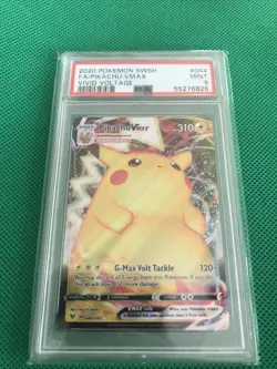 PIKACHU VMAX 2020 POKEMON SWSH VIVID VOLTAGE #44 FULL ART PSA 9 - Image 1