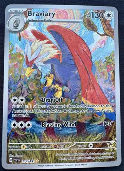 Braviary Illustration Rare 214/191 SV08: Surging Sparks Pokemon TCG - Image 1