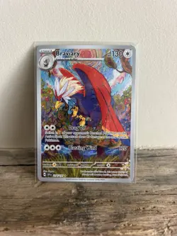 Pokemon Braviary TCG Holo Illustration Rare Card 214/191 Sv08: Surging Sparks - Image 1