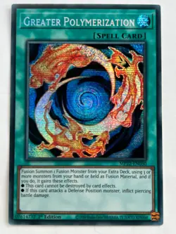Greater Polymerization Prismatic Secret Rare MP22-EN050 1st Ed Yugioh NM - Image 1