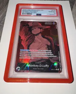 2025 ONE PIECE EB02-EXTRA BOOSTER -ANIME 25TH COLL- #010 MONKEY D. LUFFY PSA 10 - Image 1