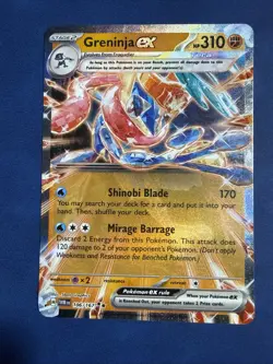 Greninja ex 106/167 Double Rare TWILIGHT MASQUERADE Near Mint Pokemon Card - Image 1