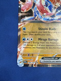 Greninja ex 106/167 Double Rare TWILIGHT MASQUERADE Near Mint Pokemon Card - Image 5