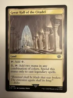 MTG Great Hall of the Citadel 0254 Lord of the Rings Tales of Middle Earth - Image 1