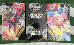 Pokemon TCG Mega Evolution Perfect Order Half Booster Box 3x 18 Packs New Sealed - Image 1