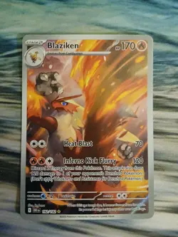 POKEMON TCG Blaziken 192/182 FULL ART ILLUSTRATION RARE Destined Rivals *MINT* - Image 1