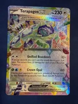 Pokemon TCG Terapagos ex 128/142 Double Rare Stellar Crown NM/M - Image 1