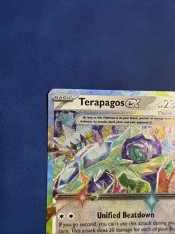 Pokemon TCG Terapagos ex 128/142 Double Rare Stellar Crown NM/M - Image 2