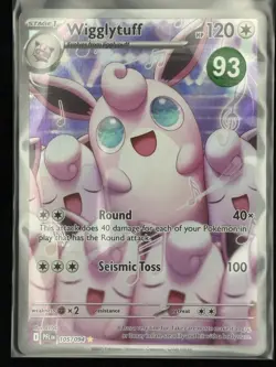 Wigglytuff 105/094 Illustration Rare (IR) Phantasmal Flames Pokemon TCG NM+ - Image 3