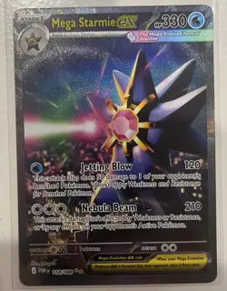 Pokemon Mega Starmie EX 118/088 Mega Evolution Rare EX 330 HP - Image 1
