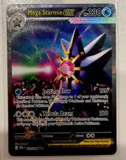 Pokemon Mega Starmie EX 118/088 Mega Evolution Rare EX 330 HP - Image 2