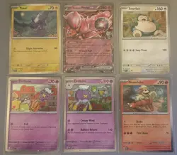 Pokemon TCG English Promo Bundle X6 - Snorlax, Mewtwo, Toxel, Drifloon and more - Image 1