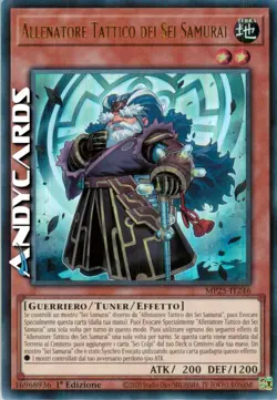 ALLENATORE TATTICO DEI SEI SAMURAI • Ultra R • MP25 IT246 • 1Ed • Yugioh! - Image 1