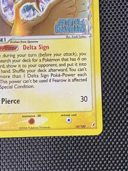 Fearow 18/100 Reverse Holo Rare *STAMPED* Crystal Guardians Pokemon 2006 LP/NM - Image 4