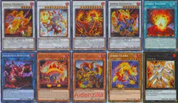 Yugioh Jurrac Dinosaur Deck - Astero Guaiba Volcano Stego Megalo Meteor - Image 1
