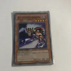 YuGiOh ALLY OF JUSTICE GARADHOLG HA01-EN015 Secret Rare Limited Edition - Image 1