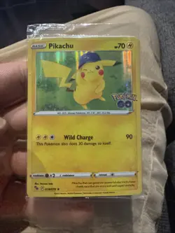 POKEMON PIKACHU 028/078 HOLO RARE POKEMON GO STORE PROMO CARD SEALED - Image 1