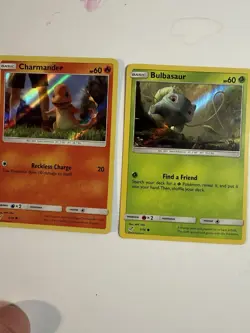 Pokemon TCG Charmander & Bulbasaur Holo Cards 2019, SURPRISE EX SHIPPED WITH - Image 1