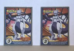 1999 Pokemon Poke Trivia Jigglypuff & Wigglytuff Burger King Perforated Cards - Image 2