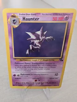 Haunter 21/62 Rare Non-Holo Card Fossil NM Condition Pokemon Card - Image 1
