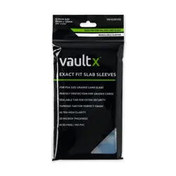 Vault X Graded Trading Card Slab Sleeves, Exact Fit PSA 100 pack, Clear - Image 1