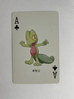 Rare 2003 Pokemon Sapphire Playing Card Treecko Ace of Clubs Kyogre Back - Image 1