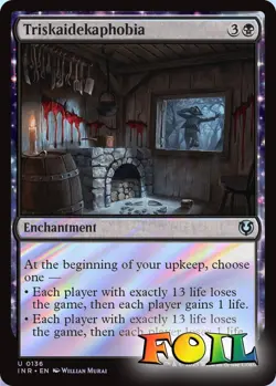 Triskaidekaphobia 136 MTG Innistrad Remastered Uncommon NP Foil - Image 1