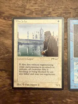 MTG Abu Ja'far & Dandan Arabian Nights Magic the Gathering (Lot of 2) HP vintage - Image 3