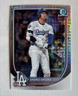 2025 Bowman Chrome Mega # 17 Shohei Ohtani Mojo Refractor Los Angeles Dodgers - Image 1
