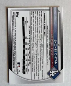 2025 Bowman Chrome Mega # 17 Shohei Ohtani Mojo Refractor Los Angeles Dodgers - Image 2