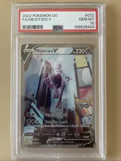 PSA 10 - Mewtwo V 072/078 SWSH Pokemon GO - Pokemon - Image 1