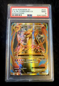 M Charizard EX Full Art Holo PSA9 Evolutions 101/108 - Image 1