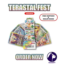 100%-Pokemon TCG Terastal Fest EX 1 BOX SEALED Japanese Booster（Factory Sealed） - Image 2