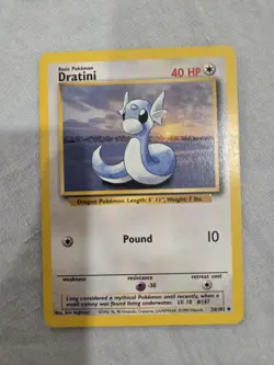 Pokemon TCG Dratini Base Set 26/102 Regular Unlimited Uncommon - Image 1