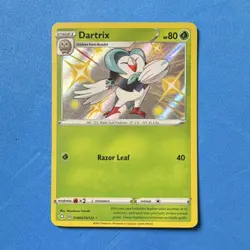Pokemon Dartrix SV002/SV122 Shining Fates Shiny Vault Shiny Holo 2021 80HP - Image 1