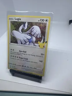 Lugia Pokemon Celebrations 022/025 Halo Rare 25th Anniversary TCG Trading Card - Image 2
