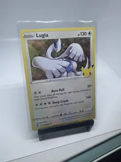 Lugia Pokemon Celebrations 022/025 Halo Rare 25th Anniversary TCG Trading Card - Image 3