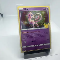 Pokemon TCG Mew 11/25 25th Anniversary Celebrations Holo - Image 1