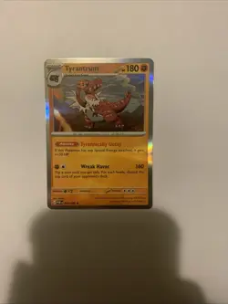 Pokemon Tyrantrum 069/ Holo Stage 2 180 HP Ability Dinosaur Card 2016 - Image 1
