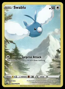 Swablu GG27/GG70 Crown Zenith: Galarian Gallery Pokemon - Image 1