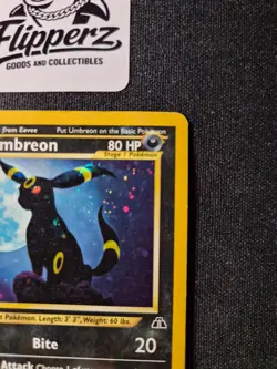 2001 Pokemon Neo Discovery Umbreon Holo #13/75 - Image 3
